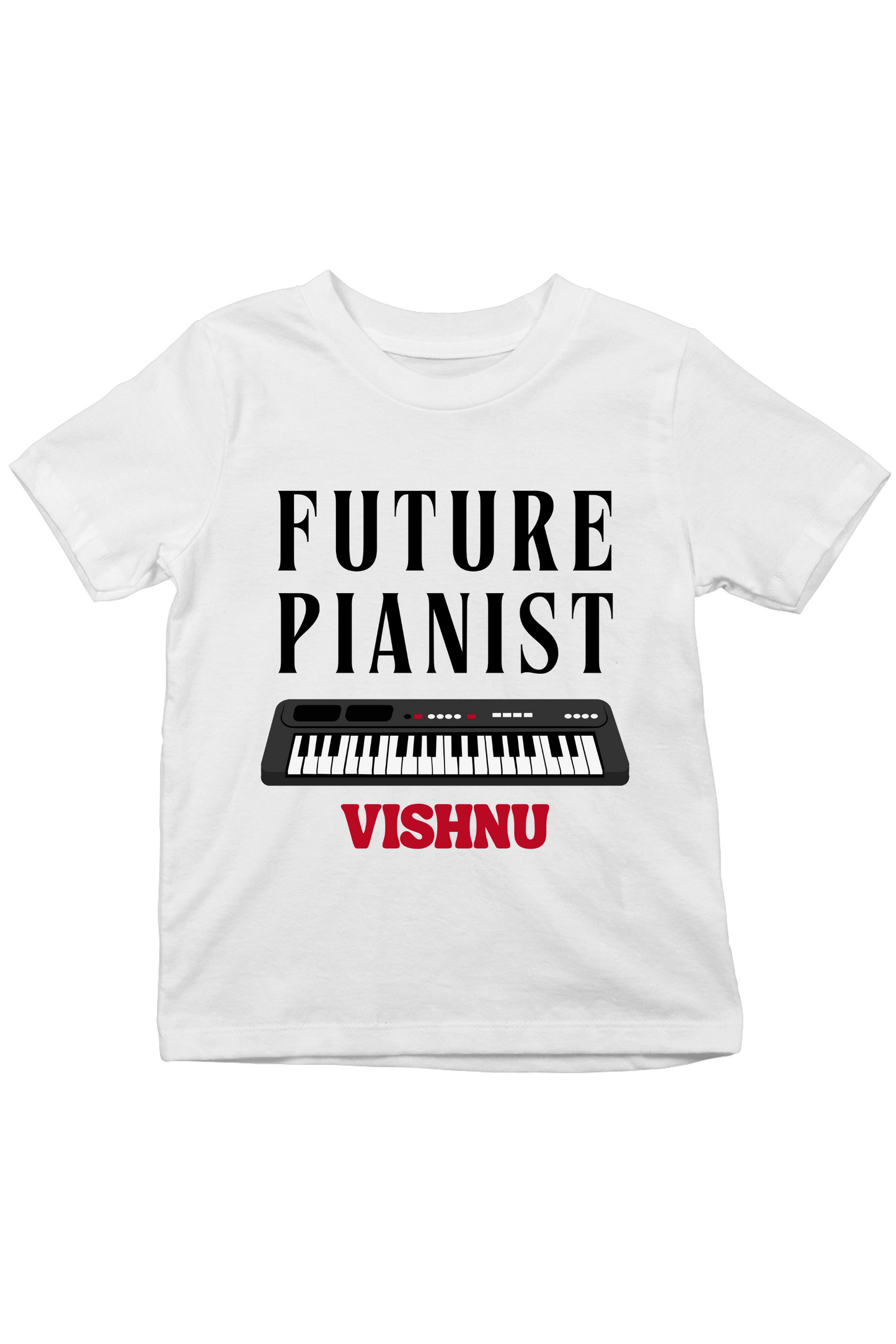 Future Pianist With Custom Kids Name - Kids Tee