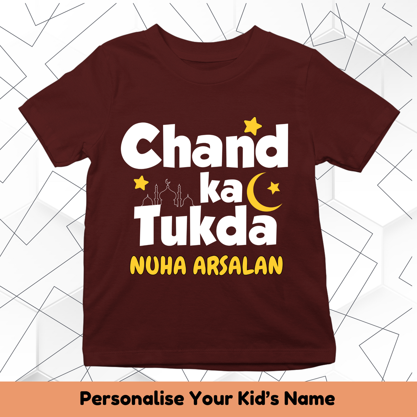 Chand Ka Tukda With Custom Kid Name Tee