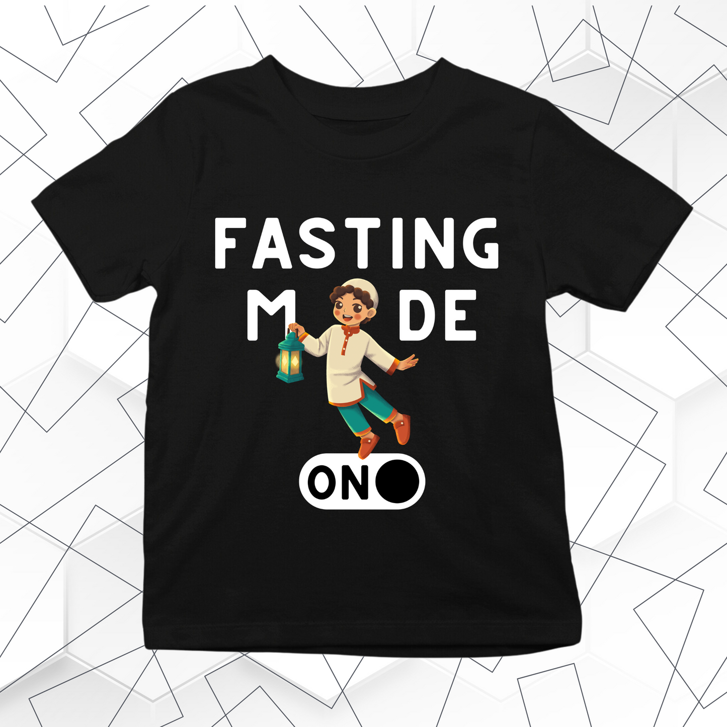 Fasting Mode ON (Boy) Kids Tee