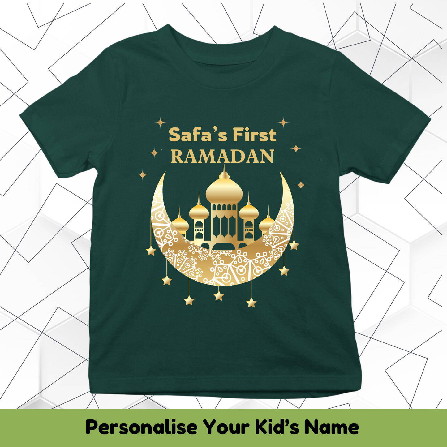 First's Ramadan With Custom Kid Name Tee