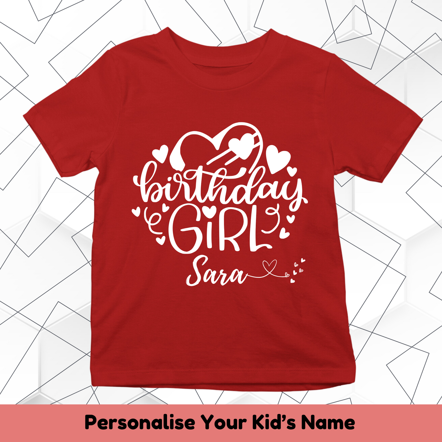 Birthday Girl Custom Kids Tee
