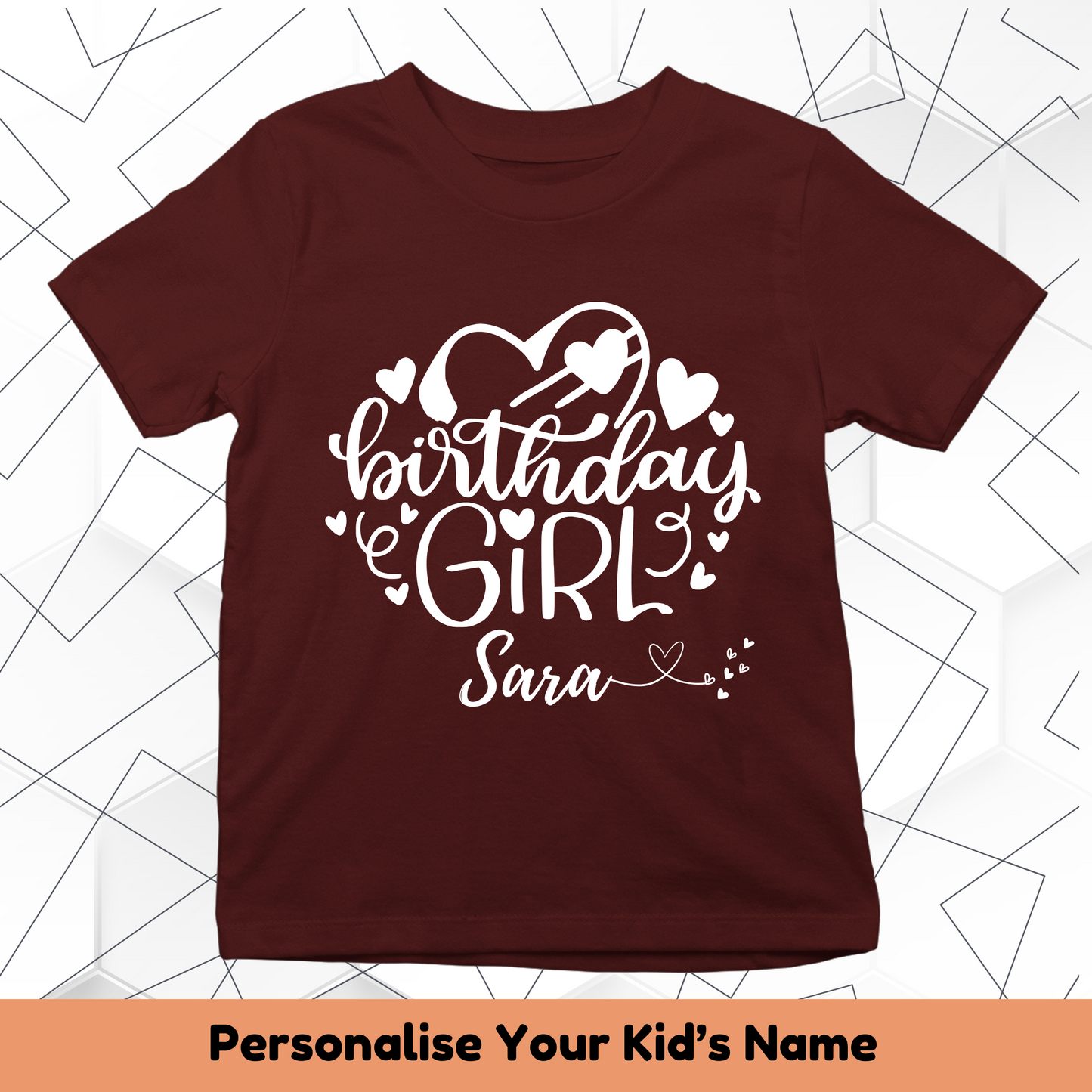 Birthday Girl Custom Kids Tee