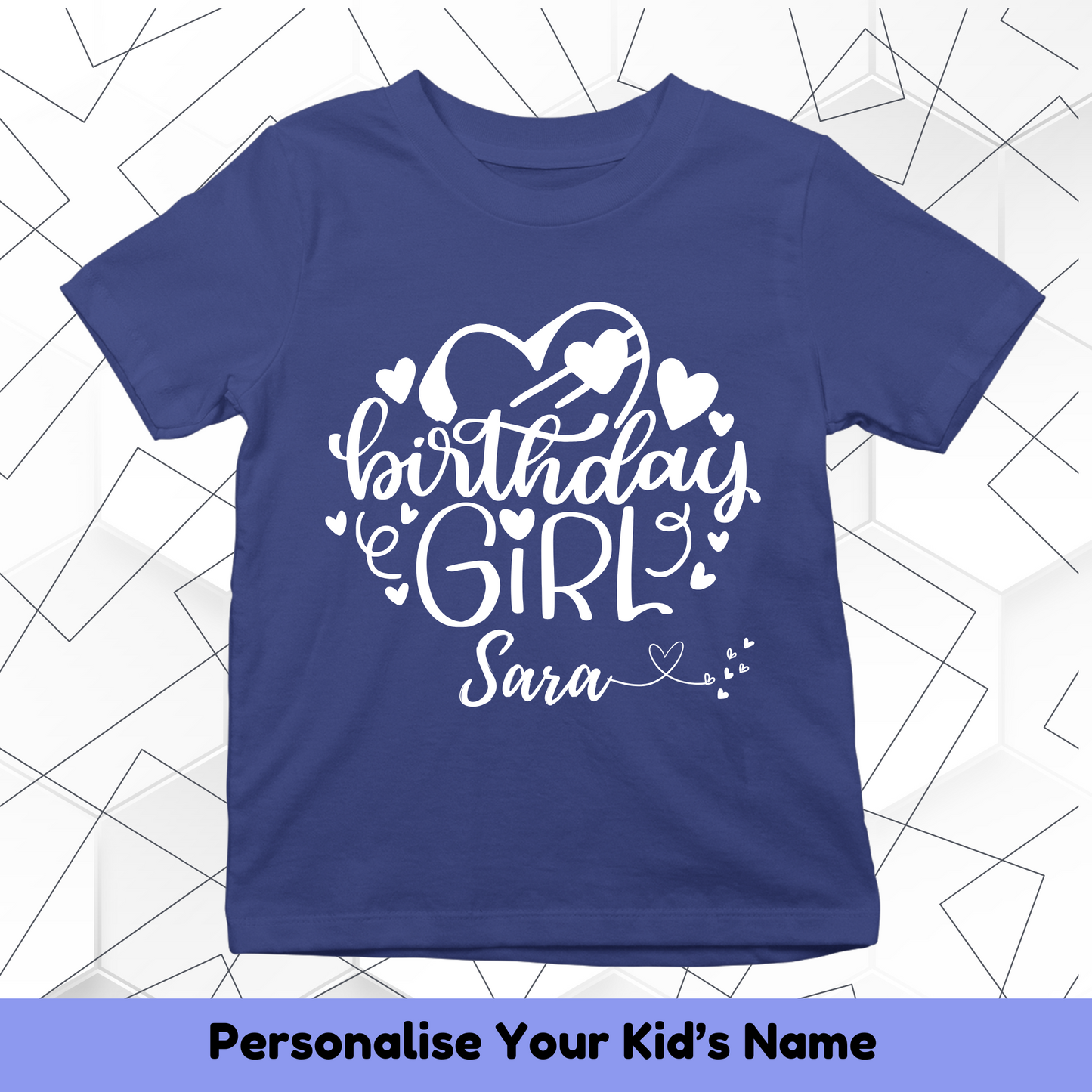 Birthday Girl Custom Kids Tee