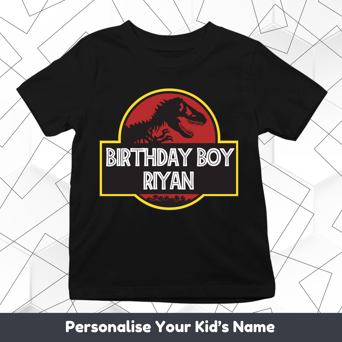 Jurrasic Birthday Boy/Girl Custom Kids Tee