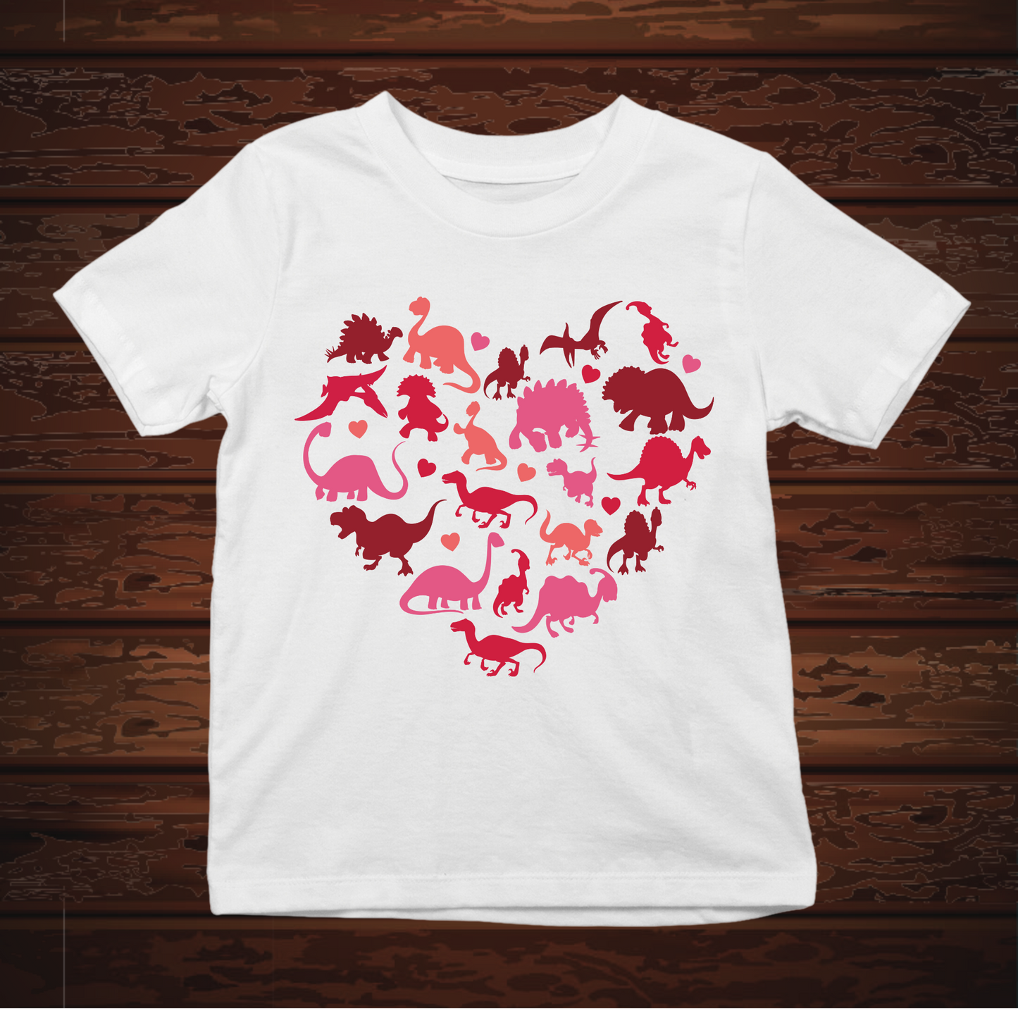 Dino Heart Kids Tee