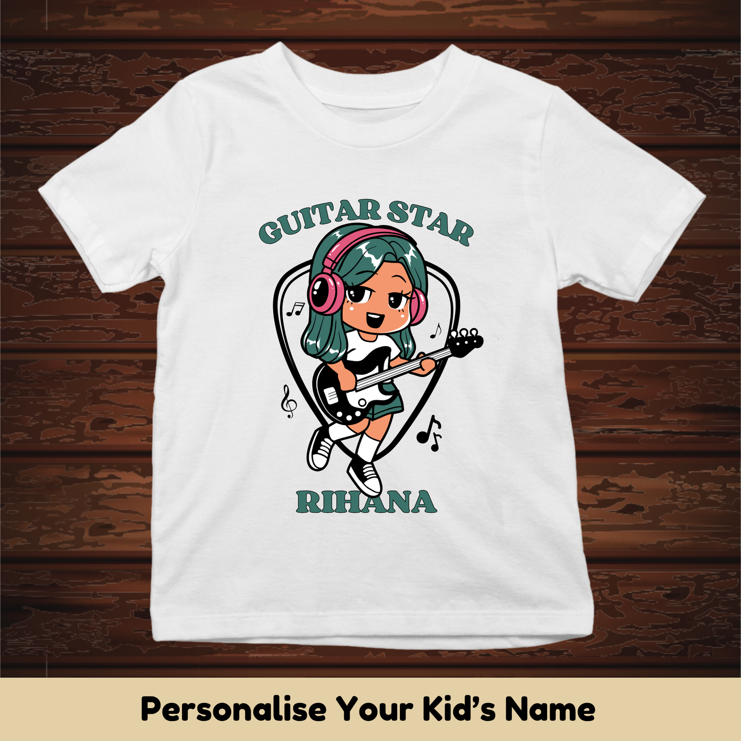 Guitar Star Custom Kids Tee