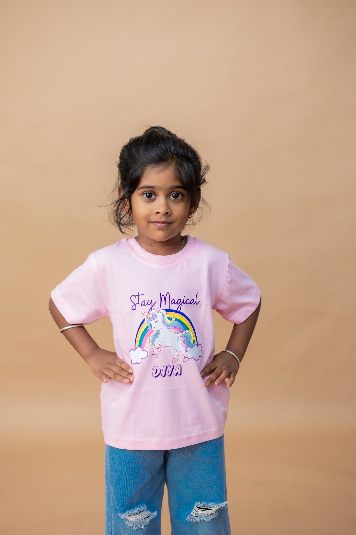 Stay Magical Unicorn Custom Kids Tee
