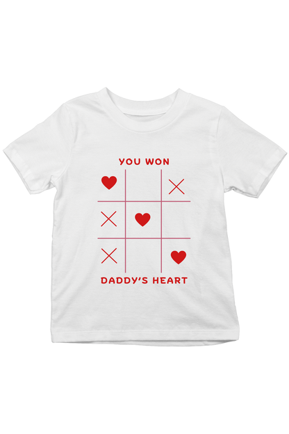 You Won Daddy's Heart - Kids Tee