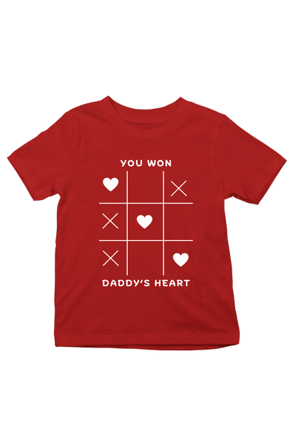 You Won Daddy's Heart - Kids Tee