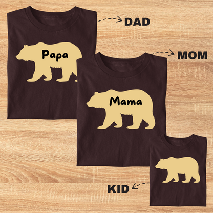 Bear Family Tee (Combo Of 3)