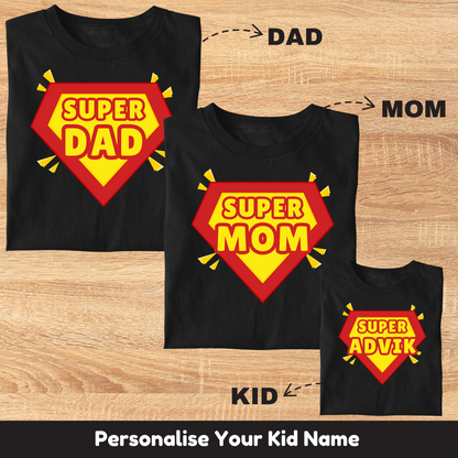 Super Family Tee (Combo Of 3)