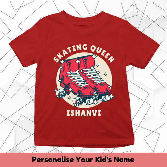 Skating Queen Custom Kids Tee