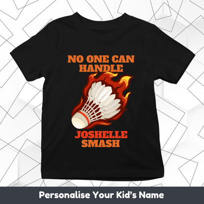 Badminton Smash Custom Kids Tee
