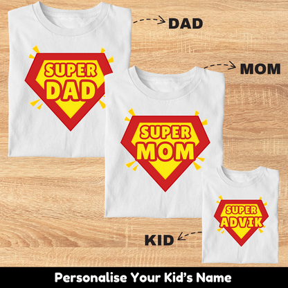 Super Family Tee (Combo Of 3)