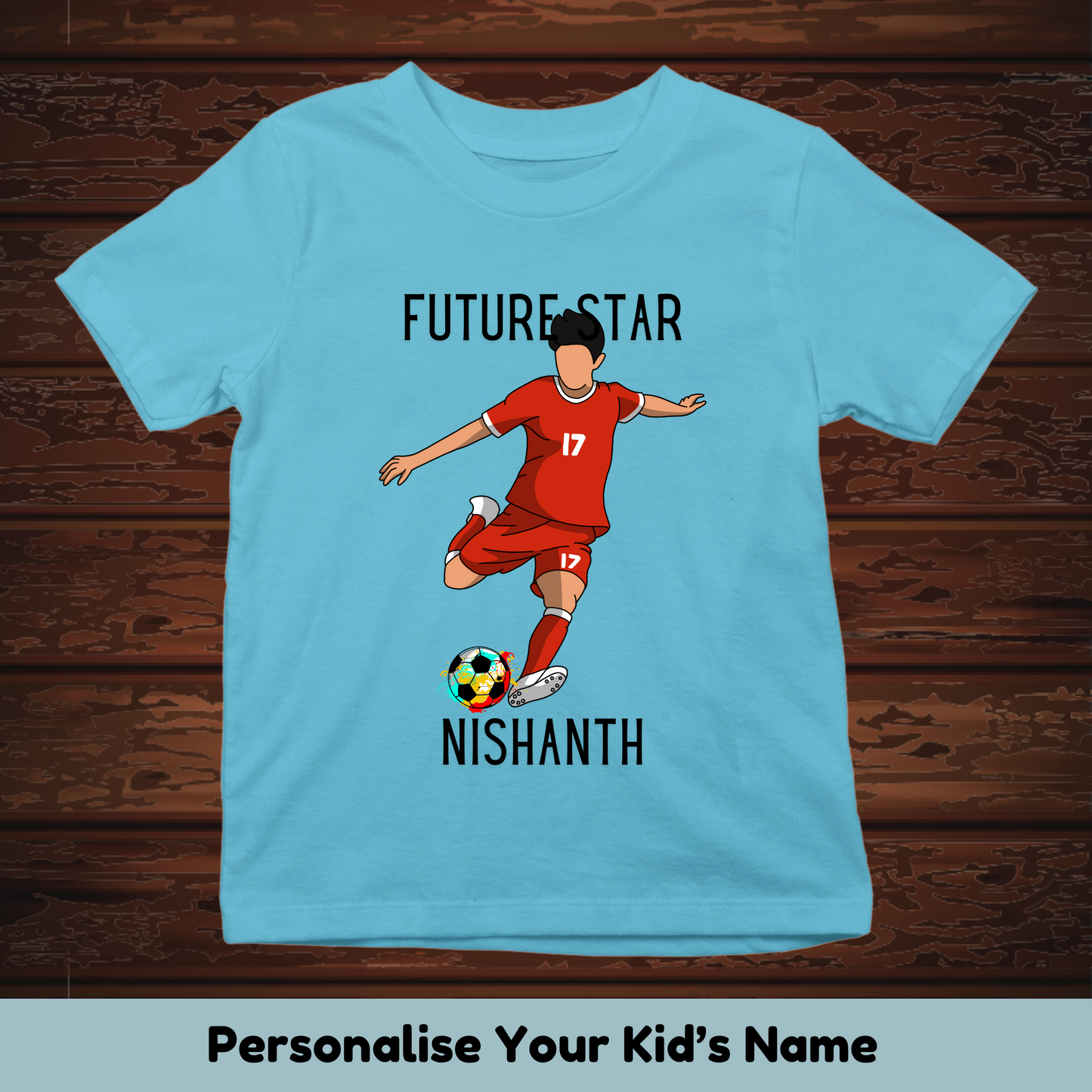 Future Star Football Custom Kids Tee