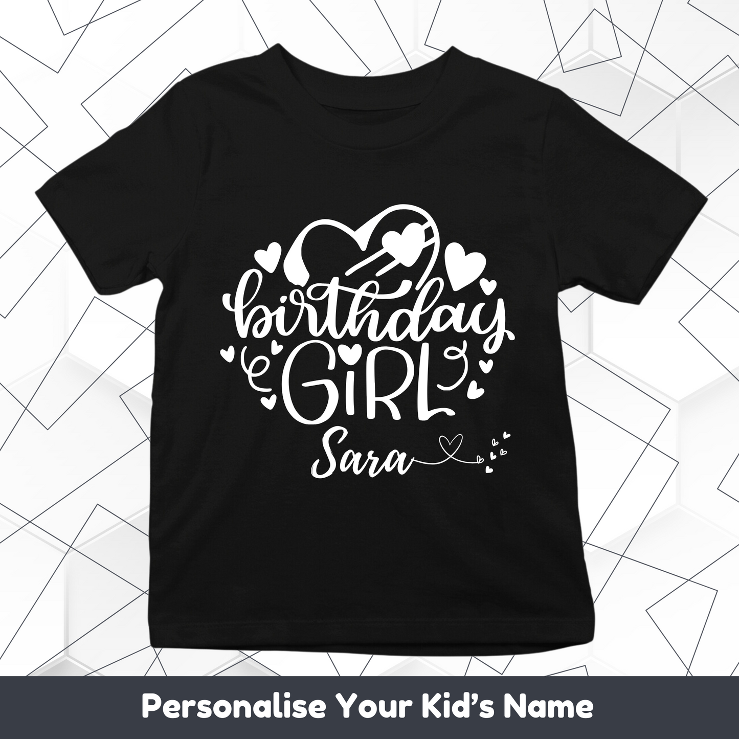 Birthday Girl Custom Kids Tee