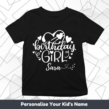 Birthday Girl Custom Kids Tee