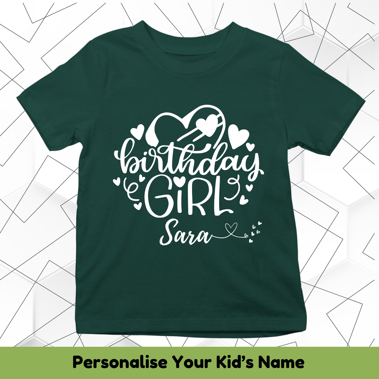 Birthday Girl Custom Kids Tee