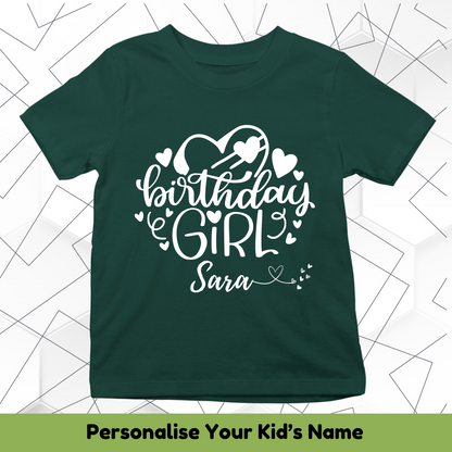 Birthday Girl Custom Kids Tee