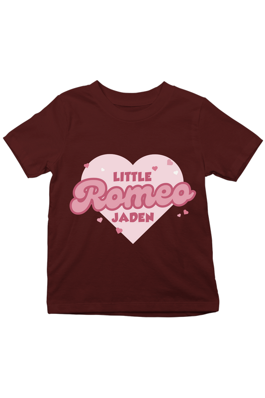 Little Romeo With Custom Kids Name Tee