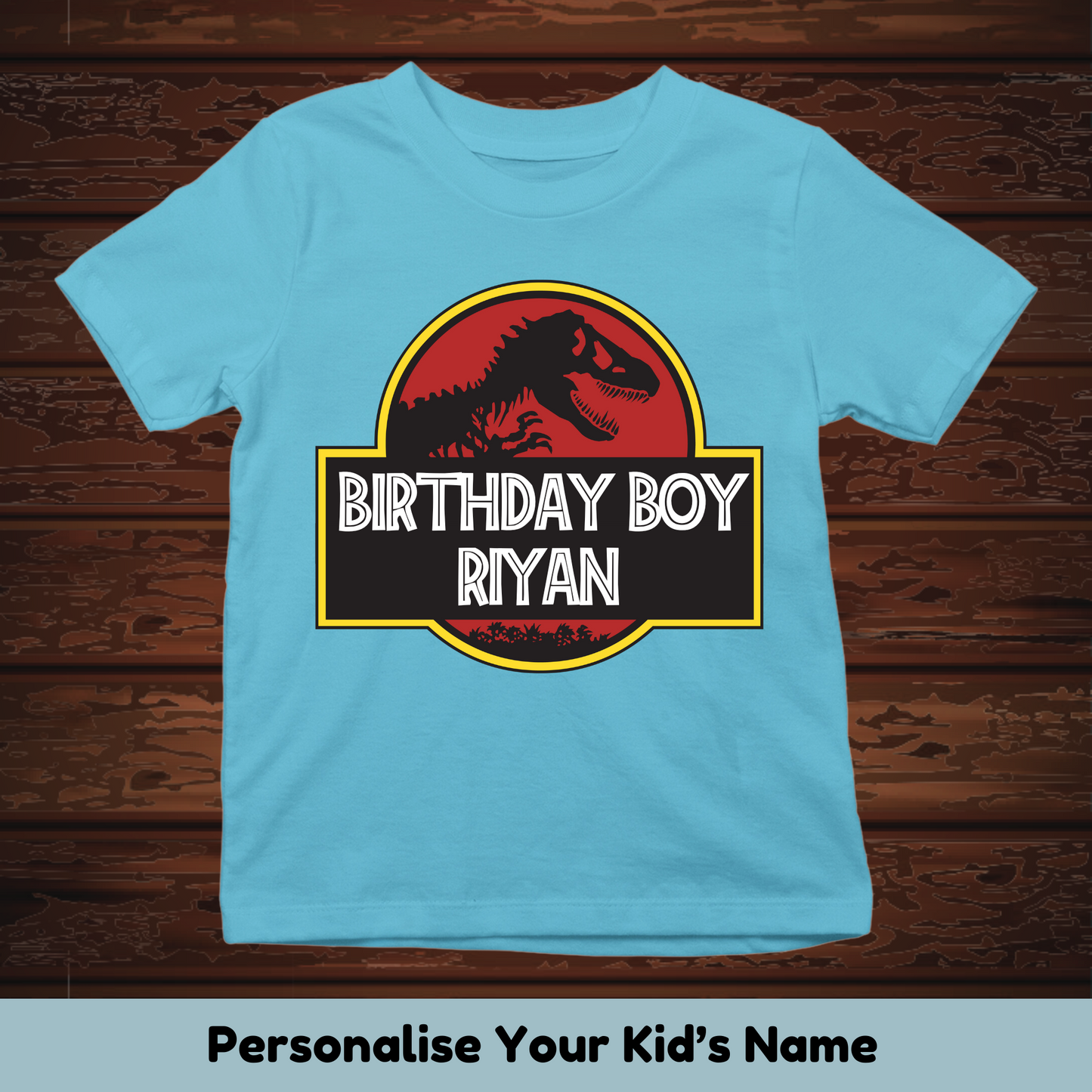 Jurrasic Birthday Boy/Girl Custom Kids Tee