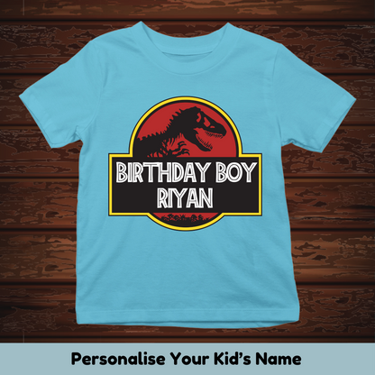 Jurrasic Birthday Boy/Girl Custom Kids Tee
