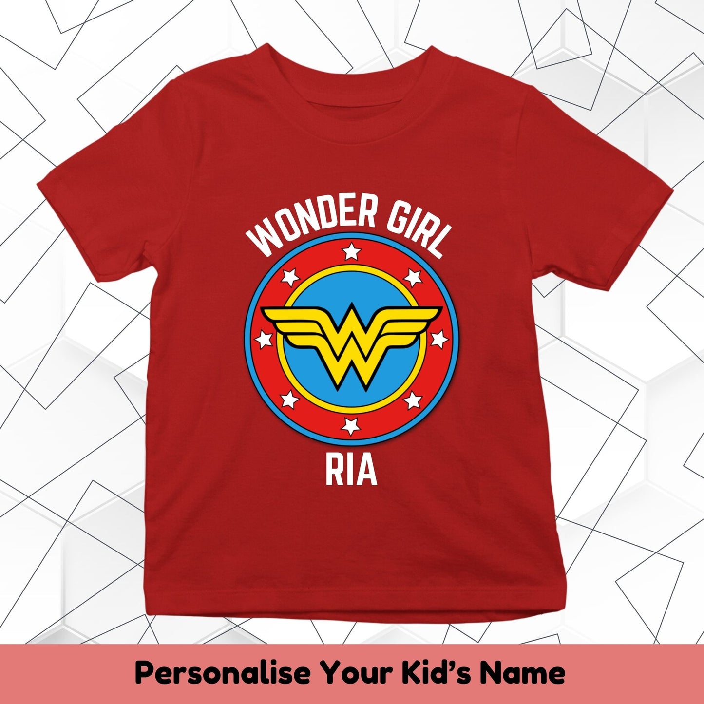 Wonder Girl Custom Kids Tee