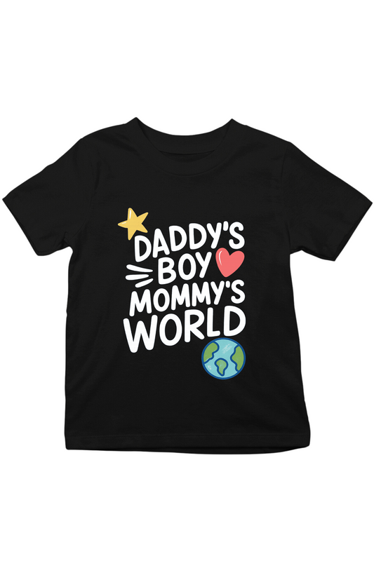 Daddy's (Boy/Girl) Mommy's World Kids Tee