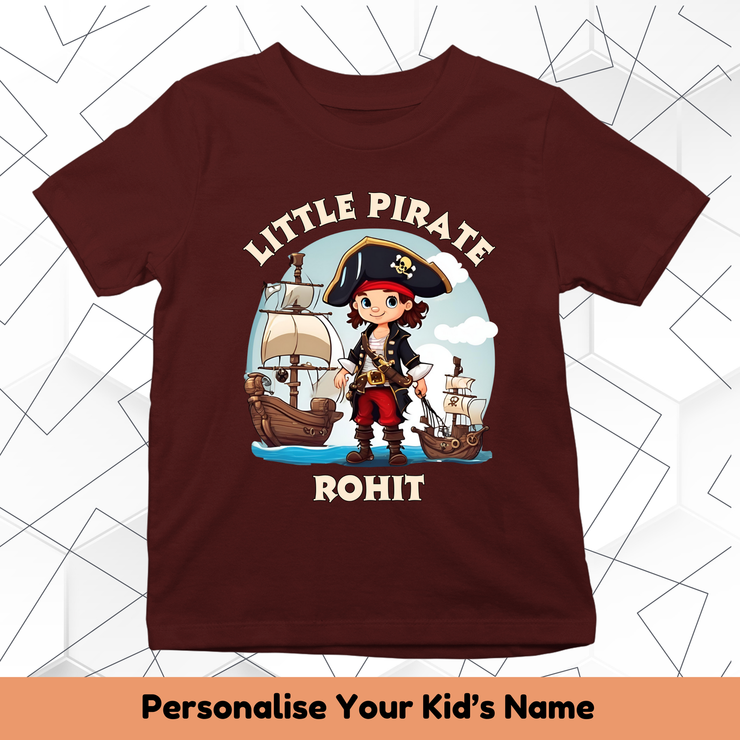 Little Pirate(Boy) Custom Kids Tee