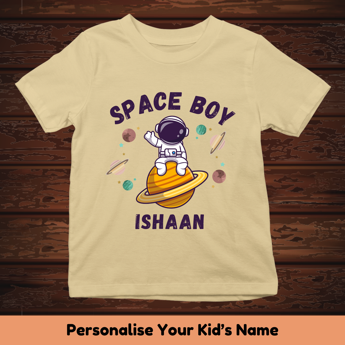 Space Boy Custom Kids Tee