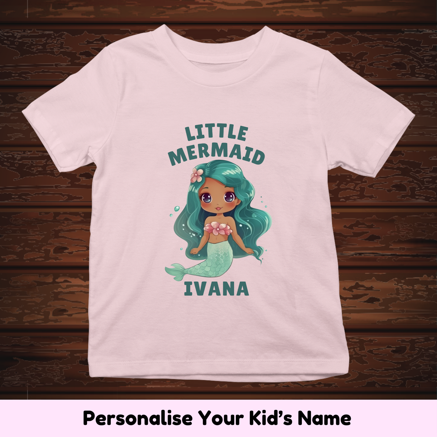Little Mermaid Custom Kids Tee