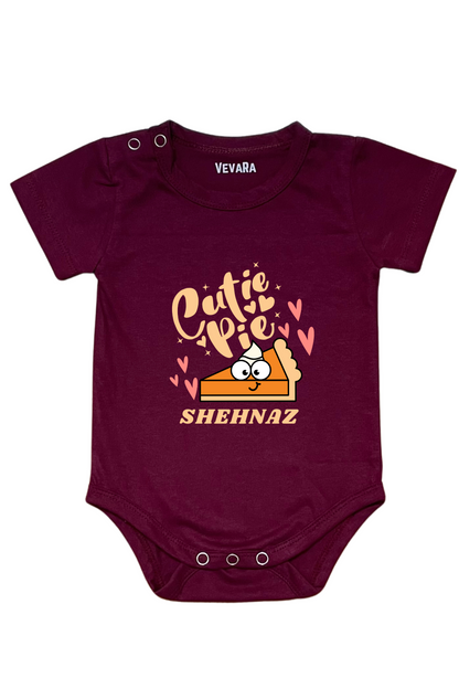 Cute Pie With Custom Baby Name - Romper