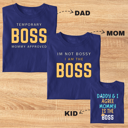 Boss Family Tee (Combo Of 3)