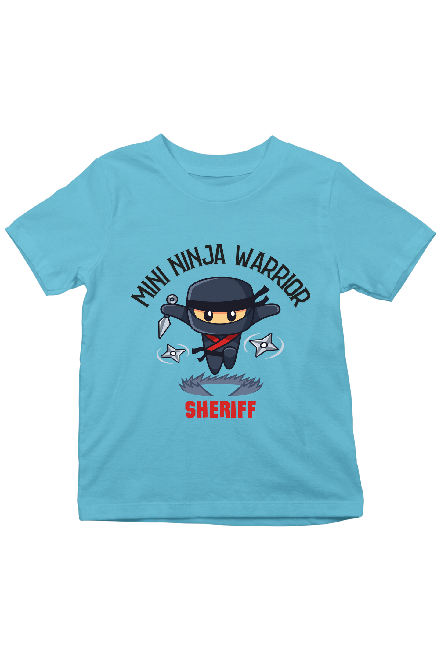 Mini Ninja With Custom Kid Name - Kids Tee