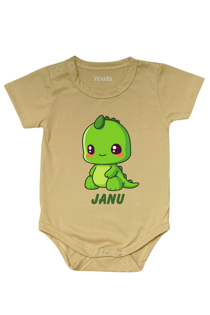 Baby Dino With Custom Baby Name - Romper