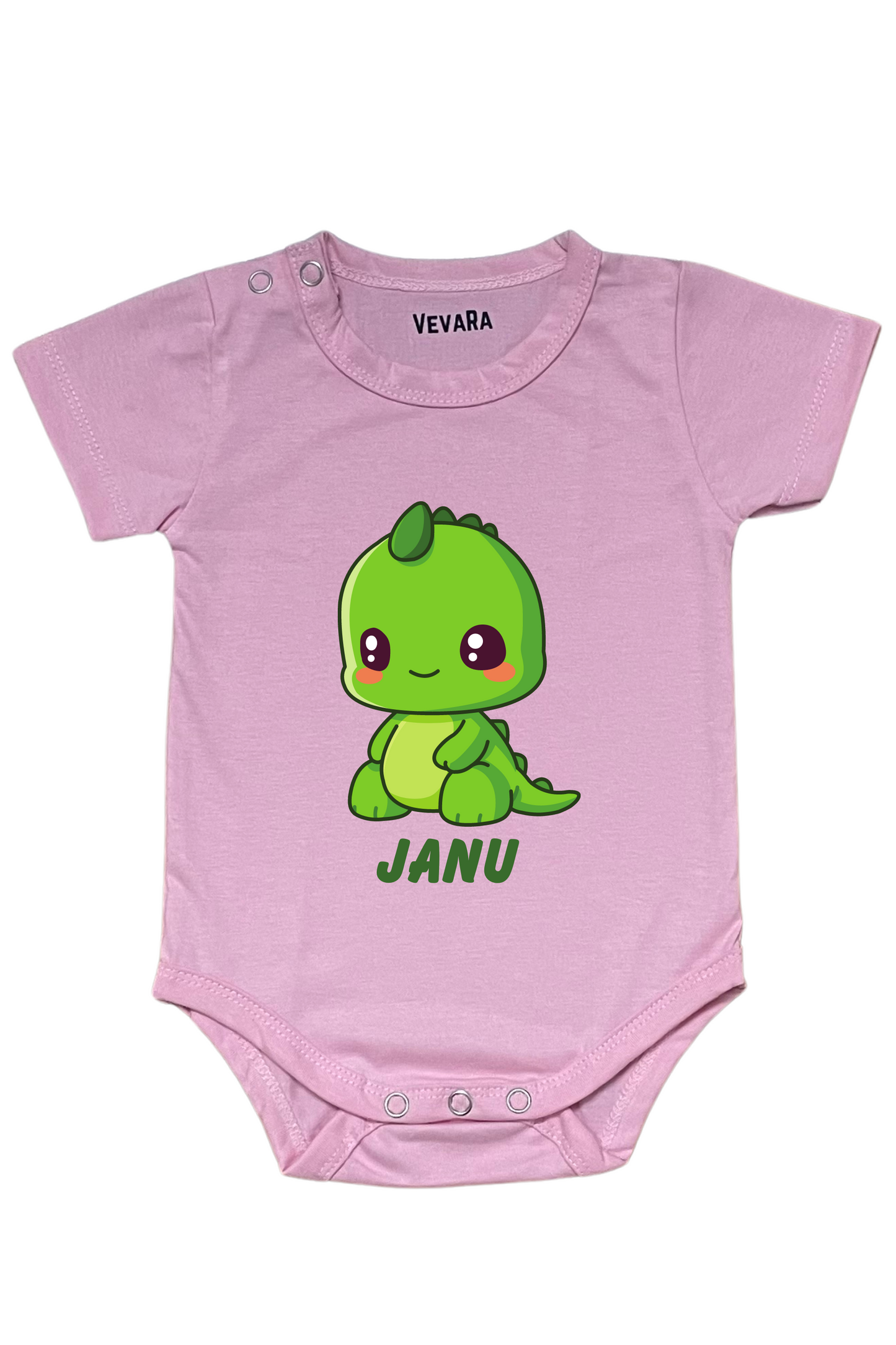 Baby Dino With Custom Baby Name - Romper