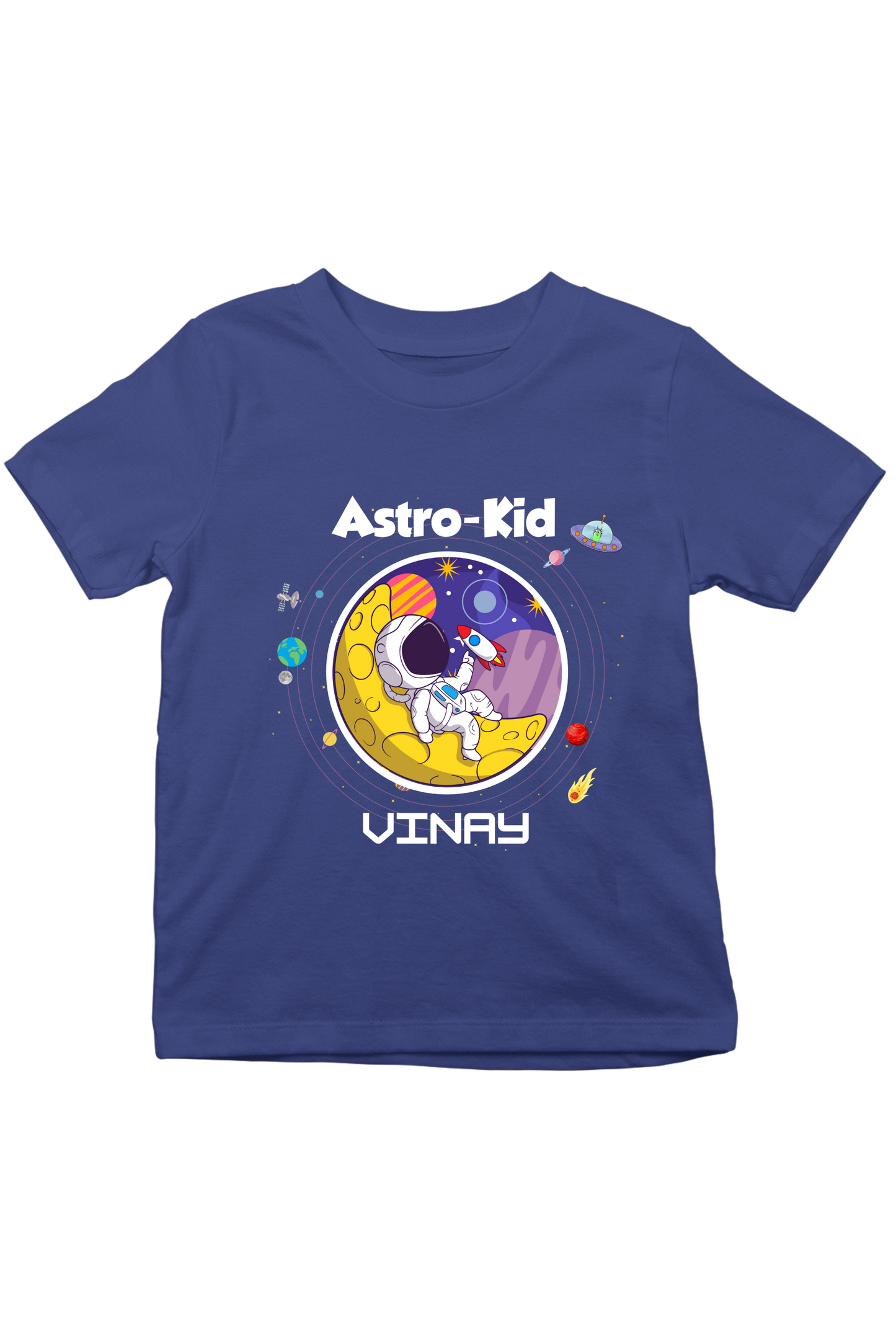 Astro-Kid With Custom Kids Name Tee