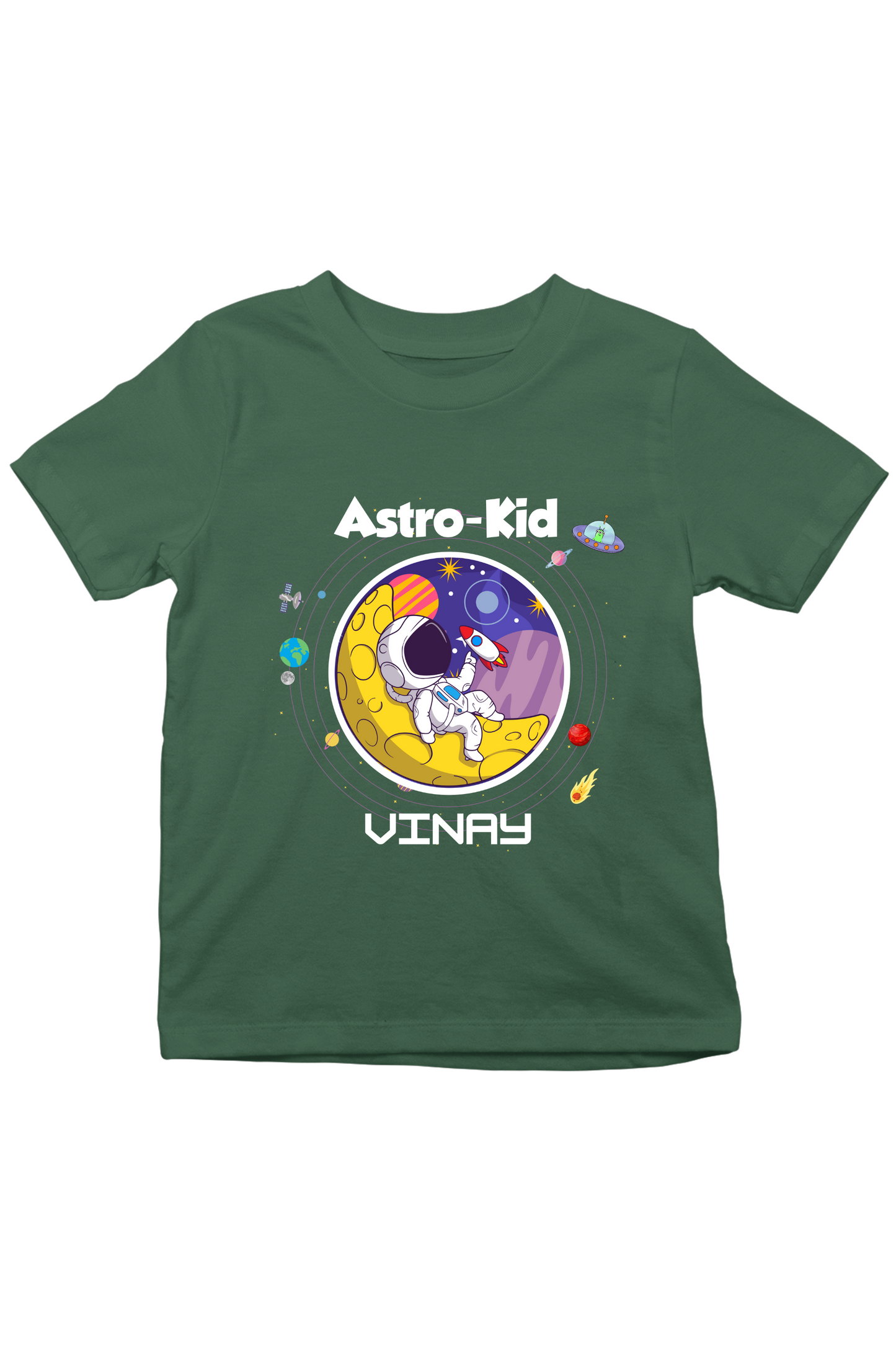 Astro-Kid With Custom Kids Name Tee