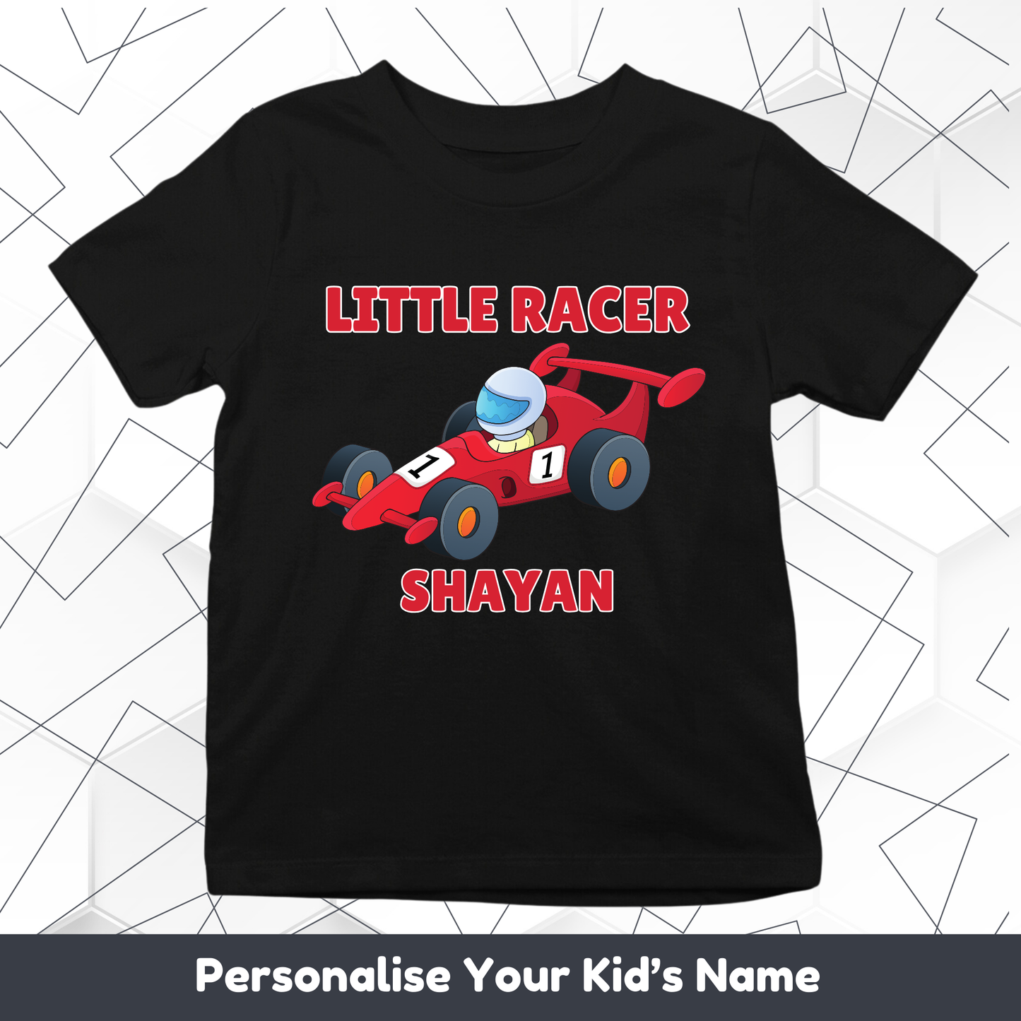 Little Racer Custom Kids Tee