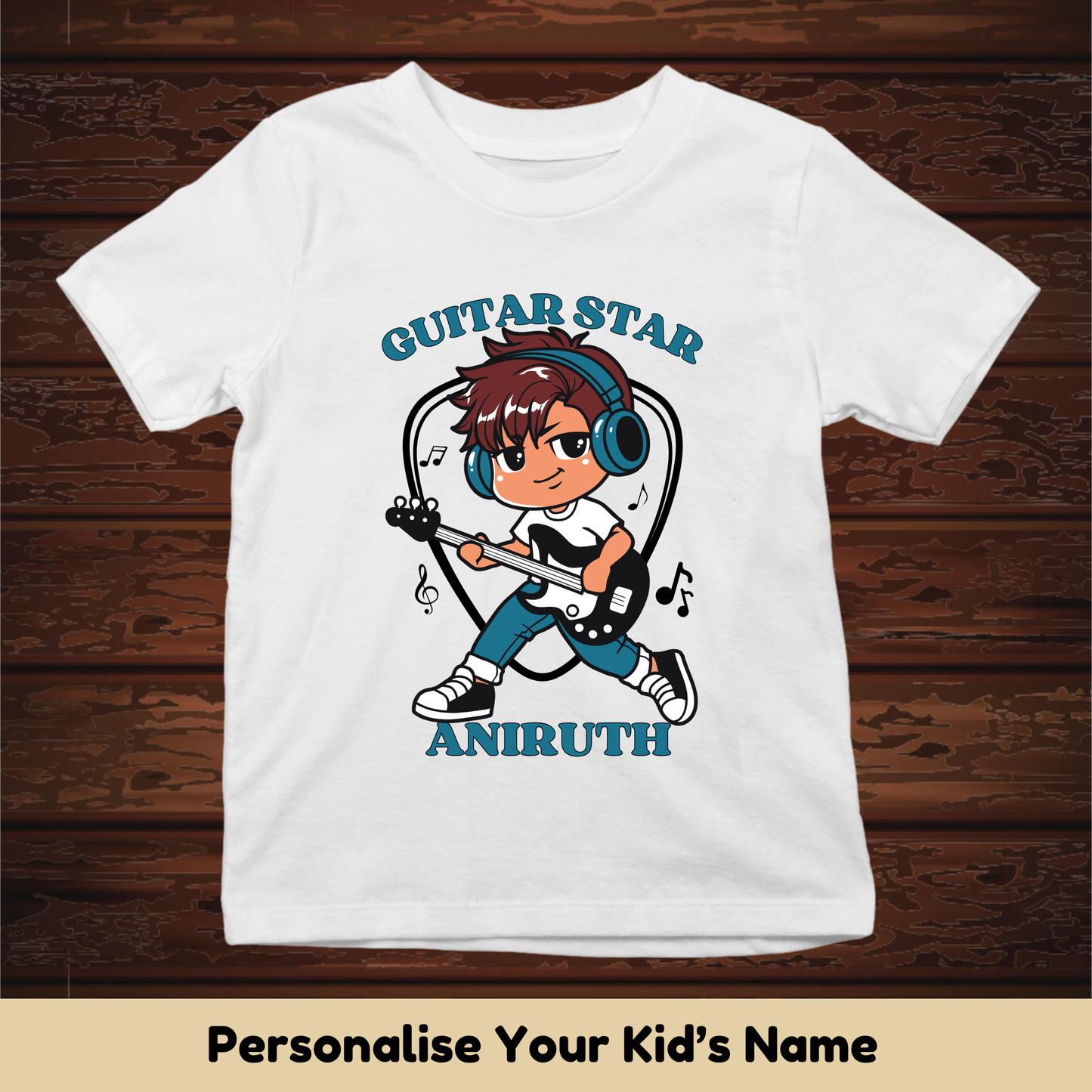 Guitar Star Custom Kids Tee