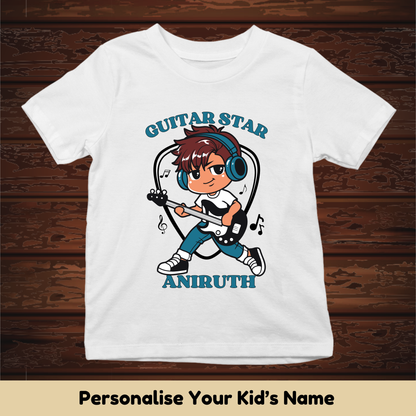 Guitar Star Custom Kids Tee