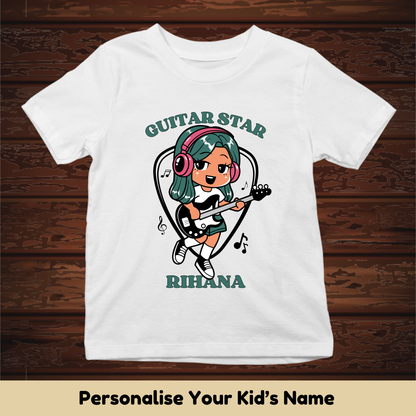 Guitar Star Custom Kids Tee