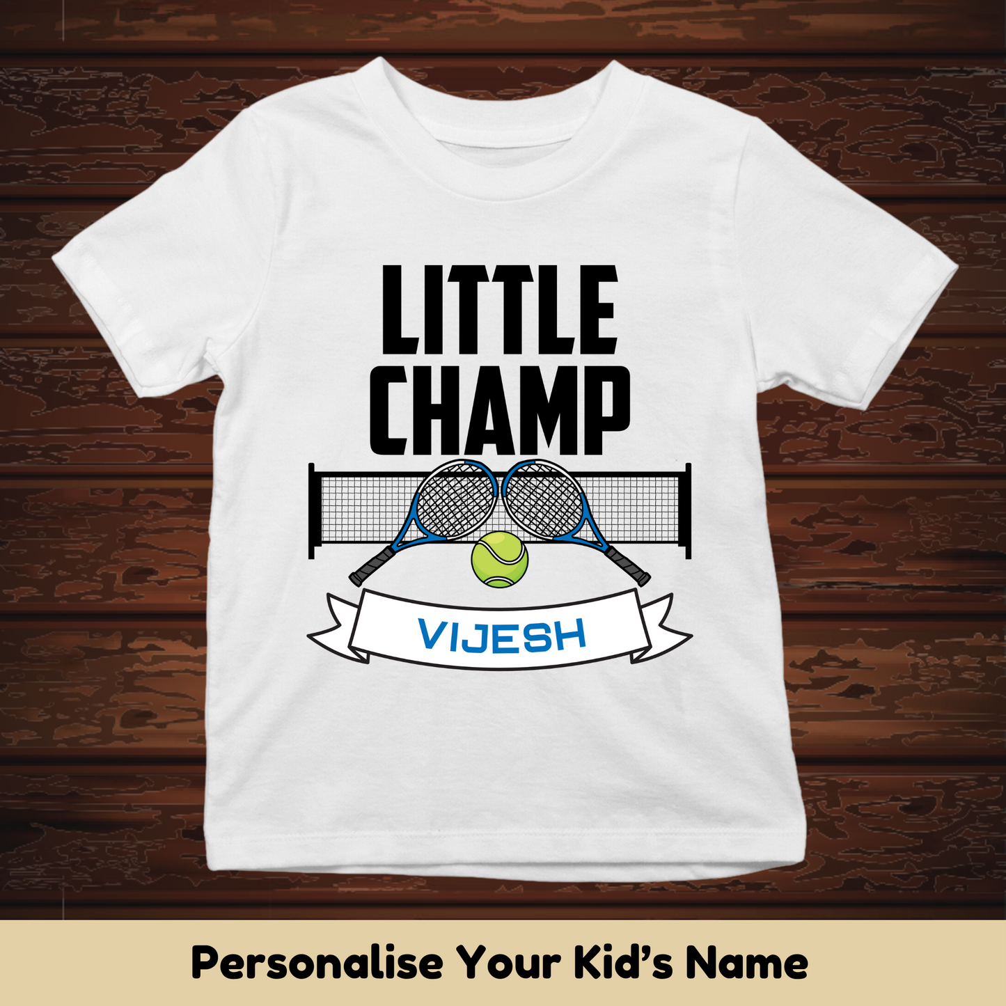 Tennis Champ Custom Kids Tee