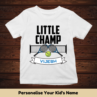 Tennis Champ Custom Kids Tee