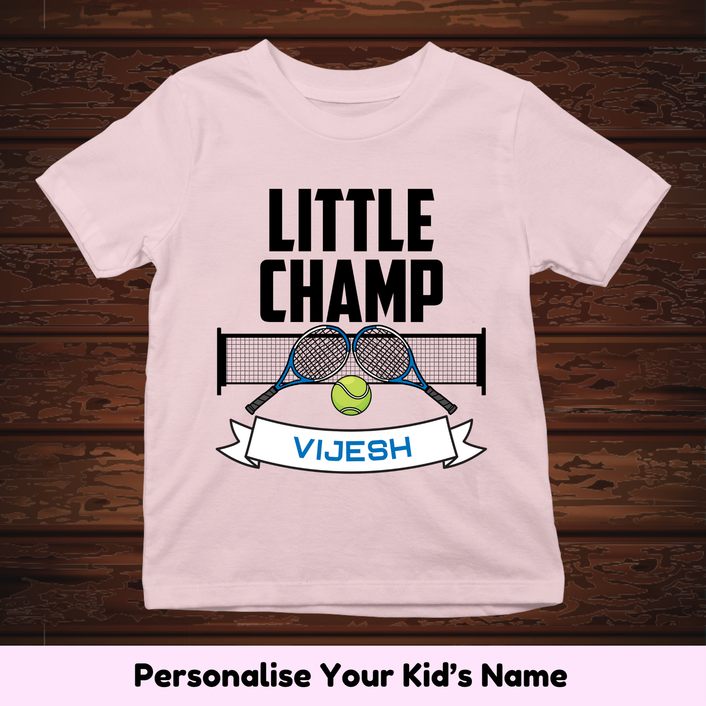 Tennis Champ Custom Kids Tee