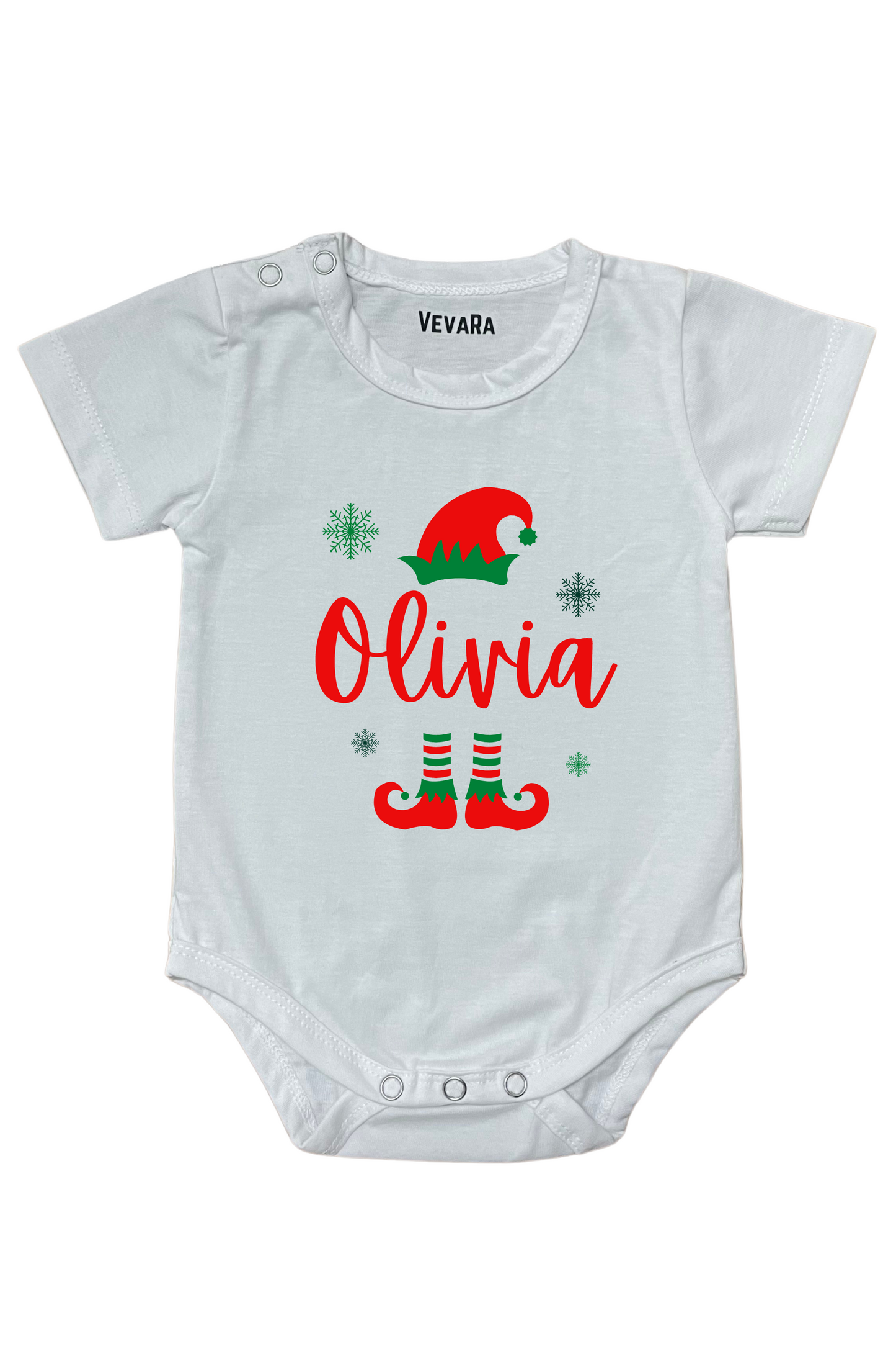 Little ELF With Custom Baby Name - Romper