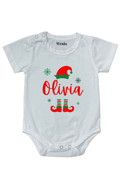 Little ELF With Custom Baby Name - Romper
