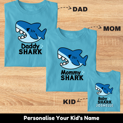 Shark Family Tee (Combo Of 3)