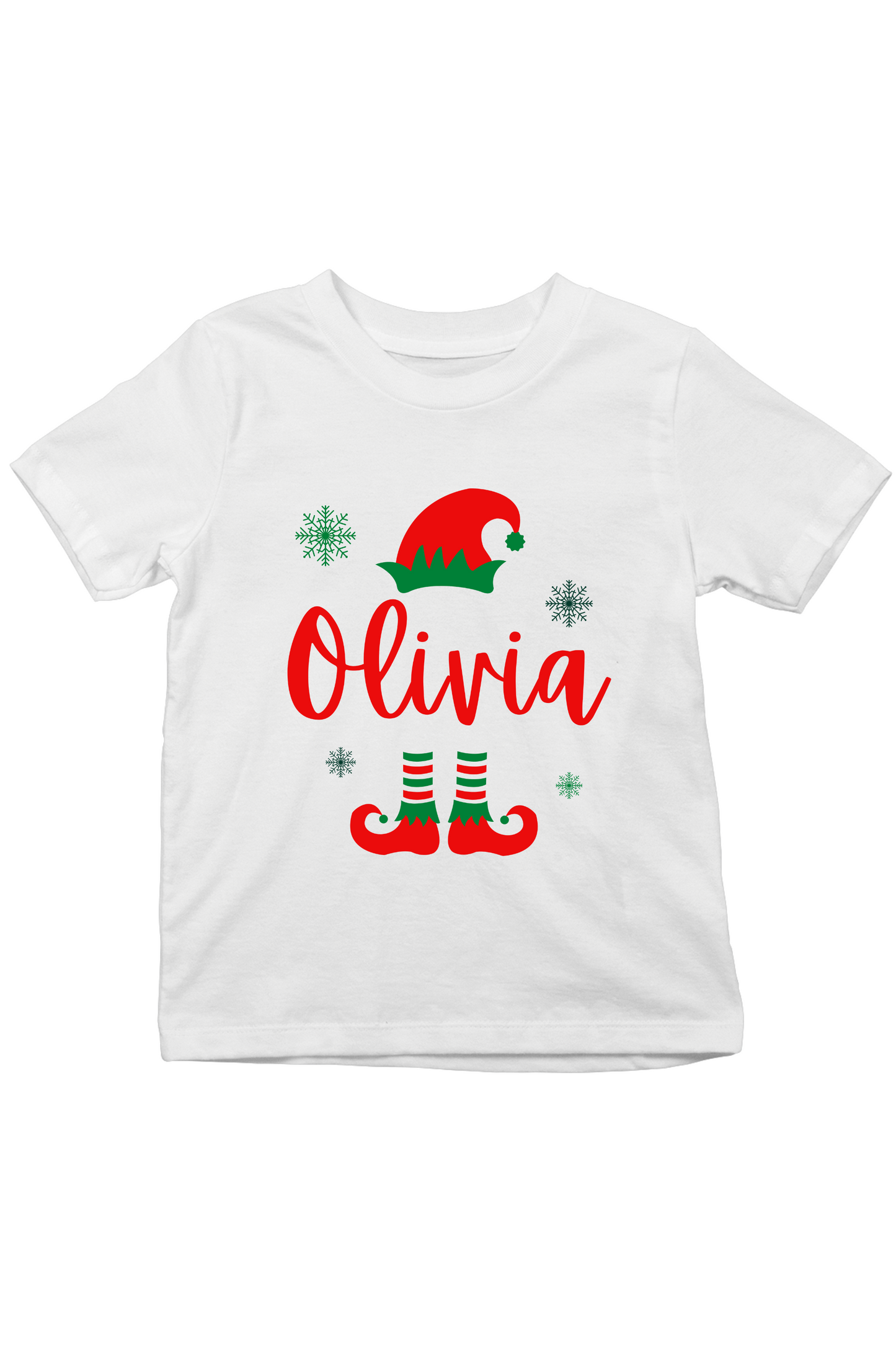 Little ELF With Custom Kids Name Tee