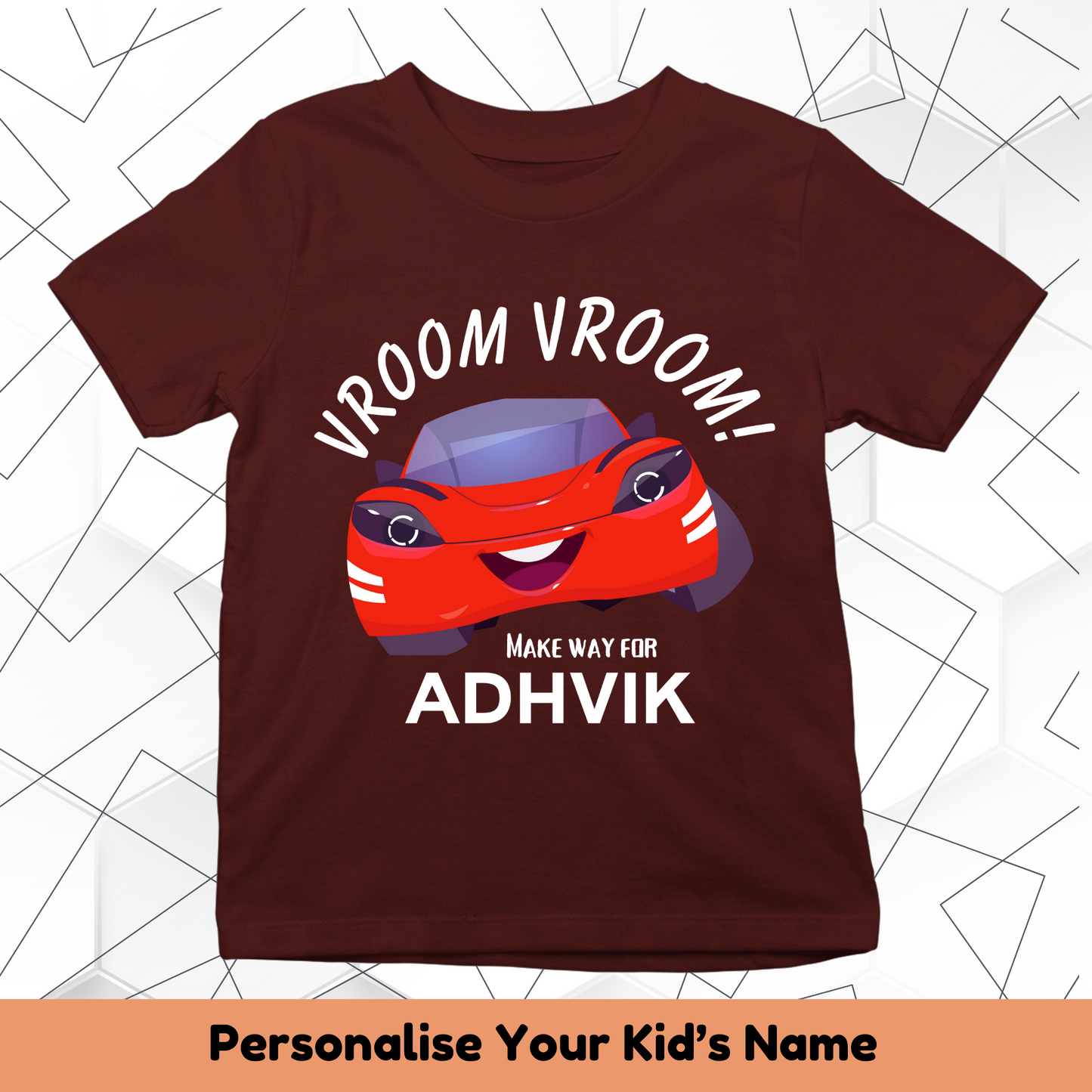 Vroom Vroom Custom Kids Tee